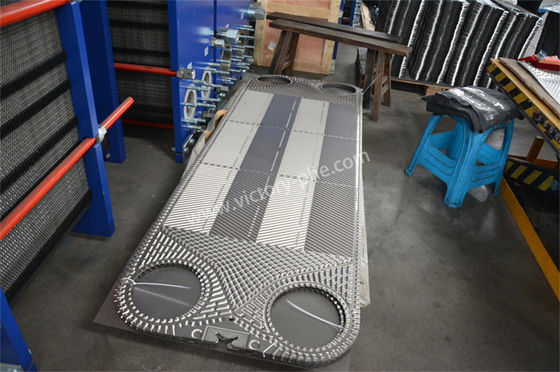 PHE Intercambiador de calor de placa industrial de 1000 mm longitud de la placa de juntas