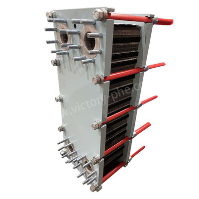 Intercambiador de calor de refrigeración industrial con un marco de placa de níquel, diseñado en una configuración de intercambiador de calor de placa (PHE)