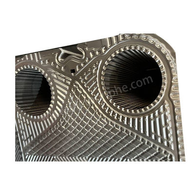 Placa de intercambiador de calor  de acero inoxidable corrugado Hastelloy