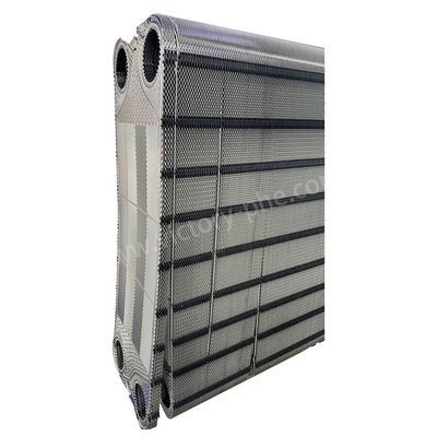 Acero inoxidable Tranter Placas de intercambiador de calor Revestimiento en polvo Tratamiento de la superficie