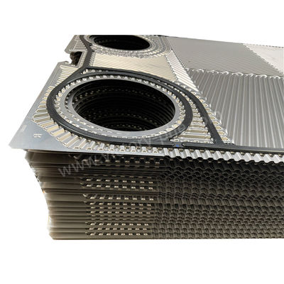 Placa de intercambiador de calor de acero inoxidable con juntas industriales