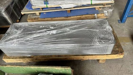 Placa de intercambiador de calor industrial ALFA con junta de níquel puro