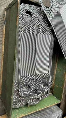 Placa de intercambiador de calor tranter resistente a sustancias químicas con material de junta de nitrilo