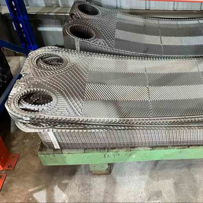 Intercambiador de calor de placa de cobre de 3 mm con conexión pegada