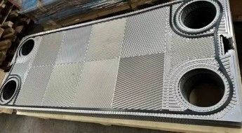 Placa de intercambiador de calor Vicarb con juntas ¥ 10-1000m2 Área de transferencia de calor, juntas NBR